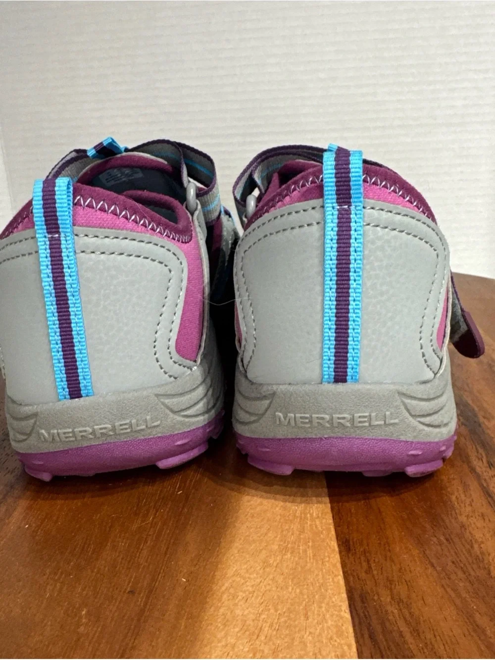 Merrell Sandals Shoes Big Kids Size 7 M Gray Purple Closed Toe Hiking Water